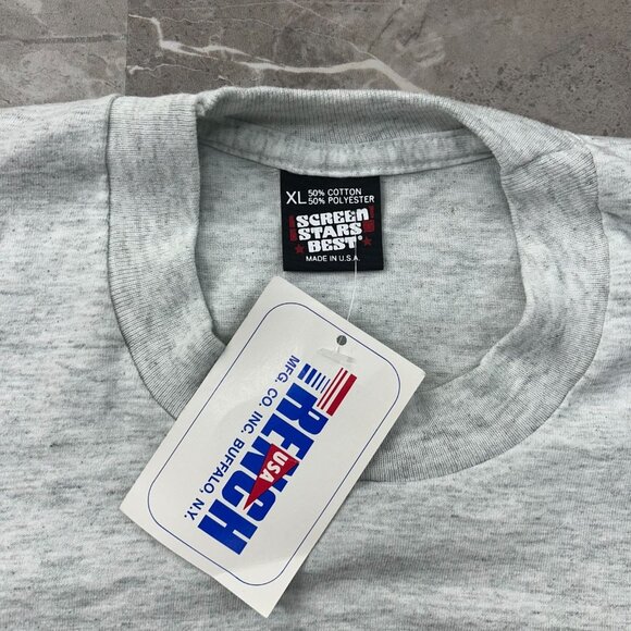 90s Vintage Pittsburgh Pirates Graphic Tee Mens XL Dead Stock 1991 NL Champions - Picture 5 of 11